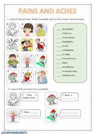 Learn illness and disease names with pictures and examples to improve and enhance your vocabulary in english. Illnesses And Health Problems Worksheets And Online Exercises