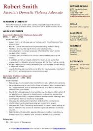 Having a number of character references written and presented at court is very important. Domestic Violence Advocate Resume Samples Qwikresume
