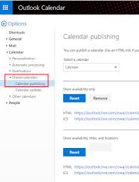 How To Publish An Outlook Com Calendar As An Ical Feed Microsoft Community