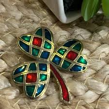 shamrock brooch
