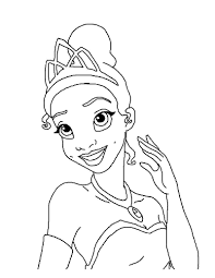 Beautiful Tiana Coloring Page Disney Princess Coloring Pages Disney Coloring Pages Princess Coloring Pages