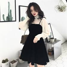 50 Trendy And Beautiful Black Dress Ideas Page 2 Of 13 In 2020 Ulzzang Fashion Fashion Set Dress