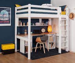 Et pour gagner encore plus de place, optez pour un tabouret qui servira sans mal de table de chevet. Lit Mezzanine 2 Places Adulte Cancun Couchage Made In France