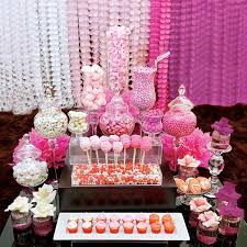 Candy Bar Ideas For A Girl Baby Shower Buffet Di Dolci Idee Per Feste Idee Per Feste Di Compleanno