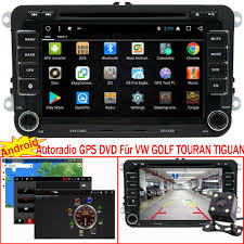 7 Android Autoradio Navi Gps Rds Dvd Usb Bt Fur Vw Touran Caddy Polo Passat Golf Ebay