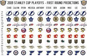 To preserve the integrity of the stanley cup calculating a reasonable prediction of when the shortened 2021 nhl begins with the targeted april 19th date for the start of the 2021 stanley cup playoffs. Nhl Stanley Cup Playoff First Round Predictions Die By The Blade Staff Die By The Blade