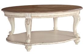 Realyn Coffee Table In 2020 Coffee Table Oval Coffee Tables Wooden Coffee Table