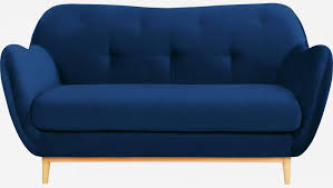 Découvrez nos sièges en velours bleu assorti. Melchior Canape 2 Places En Velours Bleu Habitat