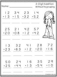 2 Digit Addition Without Regrouping Worksheets Kindergarten Addition Worksheets Addition Worksheets Math Addition Worksheets