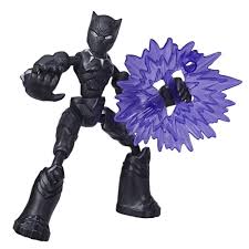 In 2018, hasbro produced a line of products for the black panther movie, beginning with a line of super articulated marvel legends figures. Marvel Avengers Bend And Flex Action Figure 6 Inch Flexible Black Panther Figure Includes Blast Accessory Ages 4 And Up Marvel
