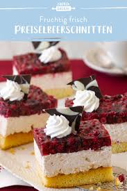 Preiselbeerschnitten Lecker Cremig Die Besten Backrezepte Mit Gelinggarantie Rezept Kuchen Und Torten Rezepte Kuchen Rezepte Backen