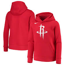 Youth Houston Rockets Nike Red Essential Logo Hoodie Places houston, texas community organizationsports club houston rockets.