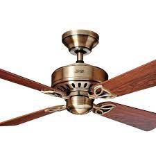 Lumens carries hunter's collection of indoor and outdoor ceiling fans and complementary decorative lighting. Hunter Bayport Ceiling Fan Antique Brass 52 Universal Fans