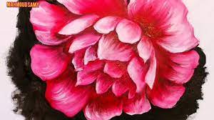 رسم وردة بالألوان الزيتية رسم الزهور بالخطوات م how to draw flowers by oil colors youtube painting rose art
