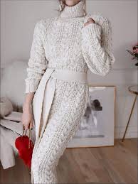 Read customer reviews & find best sellers. Women S Fashion Cable Knit Bodycon Sweater Dress Mia Belle Girls