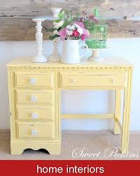 Home Interiors 826184 Refurbished Desk Refurbisheddesk Bright And Friendly Yellow Painted Desk 2020 Kendin Yap Mobilya Mobilya Yenileme Kendin Yap Ev