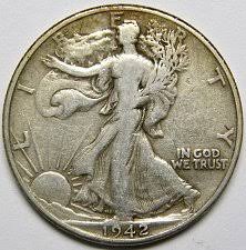 1942 Walking Liberty Half Dollar Coin Value Prices Photos