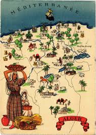 Kabylie, also spelled kabylia, mountainous coastal region in northern algeria, between algiers and skikda. Carte Souvenir D Alger Alger Carte Algerie Carte Afrique
