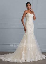 Au 452 00 Trumpet Mermaid Sweetheart Court Train Tulle Lace Wedding Dress Jj S House Trendy Wedding Dresses Wedding Dresses Lace Affordable Wedding Dresses