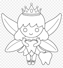 Check out how fairies have come to visit from the world of dinsey and barbie, while there are ballerina, mermaid, and butterfly fairies too! Tooth Fairy Coloring Pages To Download And Print For Draw A Tooth Fairy Hd Png Download 6436x6686 49469 Pngfind