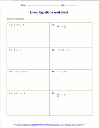 In 4th grade math activities we will practice all types of examples on different topics along with the solutions. Free Worksheets For Linear Equations Grades 6 9 Pre Algebra Algebra 1