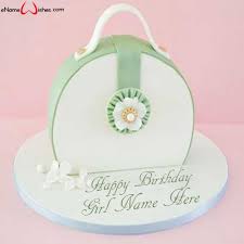 Birthday Cake Images For Girls With Name Write Name On Best Purse Birthday Name Wish Cake For Girls With Name And Wishes Images And Create Free Online Birthday Name Birthday Cakes For Women Girl Cakes