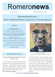 Remembering Romero” 2010 Archbishop Romero Lecture by Fr Thomas Greenan