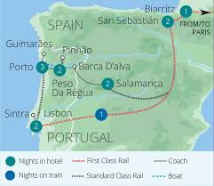 The map is very easy to use: Lisbon Train Holidays Rail Tours Great Rail Journeys