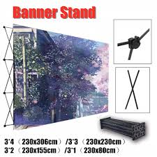 Us 73 53 41 Off 4 Sizes Aluminum Flower Wall Folding Stand Frame Wedding Backdrop Decor Banner Presentation Advertisement Display Shelf Holder In