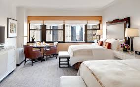This hotels' standard room is not spacious enough for two beds; Hotels In Midtown Manhattan The Towers Rooms Suites Lotte Nyc