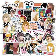 Fearless (taylor's version) album title and tracklist printed on back. Amazon Com 50pcs Female Pop Singer Taylor Swift Stickers Diy Skateboard Laptop Guitar Refrigerator Scrapbook Car Toys Decal Stickers Taylor Swift Kitchen Dining
