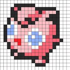 Jigglypuff Pokemon Sprite Perler Bead Pattern Bead Sprites Characters Fuse Bead Patterns By Clara Pokemon Bead Pokemon Pattern Bead Sprite