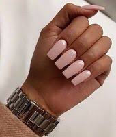 See more ideas about acrylic nails, nails, acrylic. Acrylic Nails Soft Pink For Dark Skin Polyvore Discover And Shop Trends In Fashion Outfits Beauty And Home