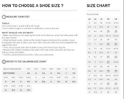 Salomon Shoes Size Chart
