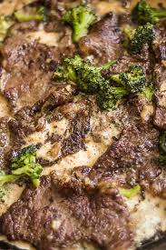 Remove the sirloin from the oven once it's done to your liking. Broccoli And Beef