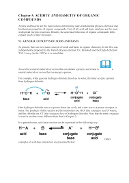 chapter 5 acidity and basicity of organic compounds