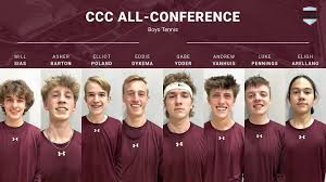 Congrats to our All-Conference Tennis Players for the 2023-24 season! Will  Sias (2nd place at 1st singles) Asher Barton (2nd place at 2nd singles)  Elliot Poland/Eddie Dykema (2nd place at 1st doubles)