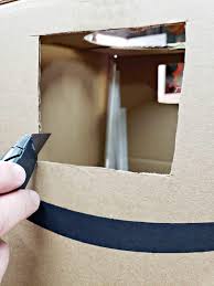 He wanted something different and found a picture of a small child wearing something similar and we worked from that. Diy Gingerbread Man Costume From Boxes Clever Housewife