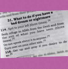 What To Do If You Have Bad Dream Bad Dreams Quotes Islam Facts Facts About Dreams