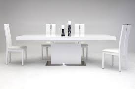 Let style take shape with a square arrangement, or pop in the leaf to extend into a roomy rectangular table. Zenith Modern White Extendable Dining Table