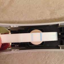 Strip Inside Of A Clear Blue Digital With Smart Count Down It Said Not Pregnant But There Are Definitely 2 Lines I Know You Re Not Supposed To Take Them Apart But