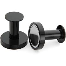 Amazon Com Mavoro Strong Magnetic Hooks For Hanging Coats And Bags Set Of 2 Black Magnet Hooks Heavy Duty Magnets Neodymium 52 Rare Earth Magnets Push Pin Style Magnet Hook For Refrigerator Locker