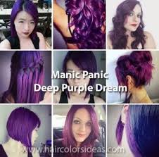 Manic panic images are shown with the newest added at the top. Manic Panic Deep Purple Dream On Unbleached Hair