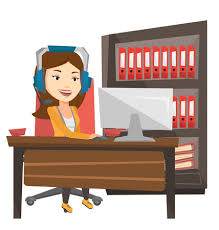 Juega gratis a juegos de 2 jugadores en isladejuegos. Mujer Caucasica Joven Que Usa La Computadora Para Jugar A Juegos Mujer Alegre En Auriculares Jugando Juegos En Linea Mujer Jugando Al Juego De Computadora Ilustracion De Diseno Plano De Vector Aislado
