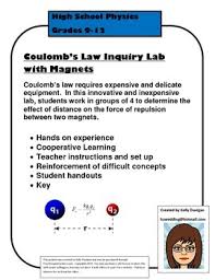 Coulomb S Law Inquiry Lab With Magnets Teaching Science Inquiry Teaching