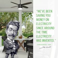 This is a 52 hunter 1886 series ceiling fan in a burnished brass finish. Hunter Fan Company On Twitter Reduce Energy Consumption And Costs With Your Ceiling Fan Keep Yourself And Mother Earth Happy Earthday2018