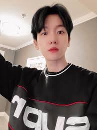 White hair, black hair, baekhyun, red orange hair, my little baby, my sunshine, chen, face, prince. Black Outfit And Black Hair Matched On We Heart It