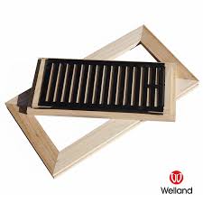 Welland Hardwood Vent Floor Register Hickory W Damper Heating Vents Welland Hardwood Flush Mount Floor Register V Wood Flush Mount Floor Registers Flooring