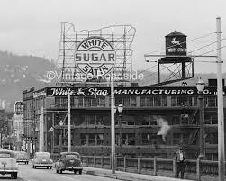 History of the Oregon shaped sign by the Burnside bridge