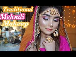 Traditional Mehndi Makeup Tutorial 2019 Nishoo Khan Youtube Mehndi Makeup Makeup Tutorial Makeup